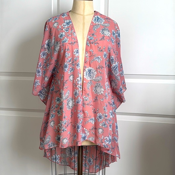 Emory Park Open Front Light Weight Kimono - Picture 1 of 4